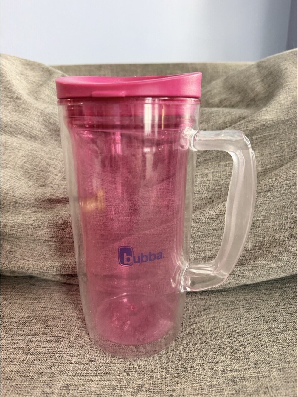 Bubba Plastic Tumbler With Handle 32oz Slide Lock Lid Pink